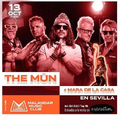 Cartel del concierto de The Mün y Mara de la Casa en Malandar Sevilla 2023