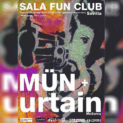 Cartel del concierto de The Mün y Urtain en FunClub Sevilla 2023