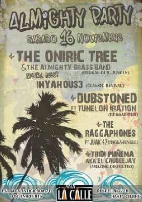Cartel del concierto de The Oniric Tree en sala La Calle Sevilla 2019