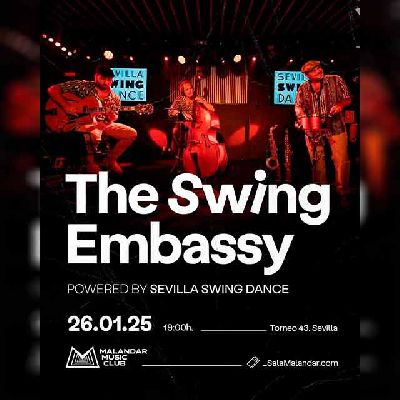 Cartel del concierto de The Swing Embassy en Malandar Sevilla 2025