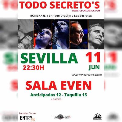 Cartel del concierto de TodoSecretos en la Sala Even Sevilla 2022