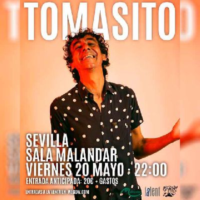 Cartel del concierto de Tomasito en Malandar Sevilla 2022