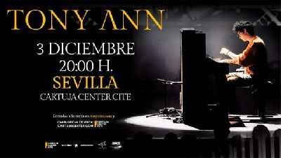 Cartel de Tony Ann en el Cartuja Center de Sevilla 2025