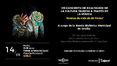 Cartel del concierto Toreros de más de 50 Ferias en Cajasol Sevilla 2024