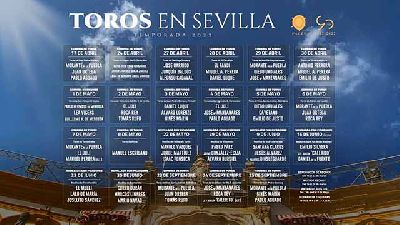 Cartel de la temporada 2022 de la Real Maestranza de Sevilla con todas las corridas