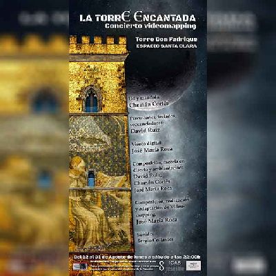 Cartel de La torre encantada en la Torre de don Fadrique de Sevilla 2024