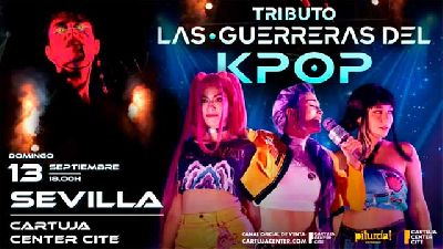 Cartel de Tributo Las guerreras del K-pop en el Cartuja Center de Sevilla 2026