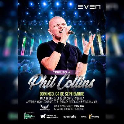 Cartel del concierto de Tributo a Phil Collins en la Sala Even Sevilla 2022