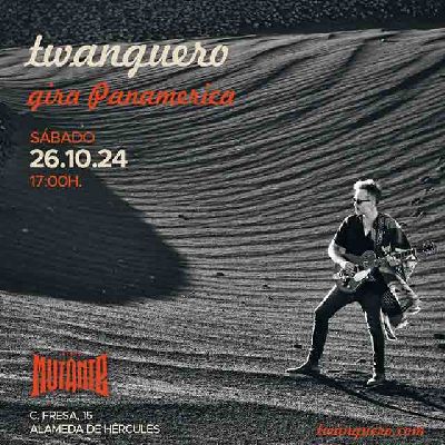 Cartel del concierto de Twanguero en el Bar Mutante de Sevilla 2024