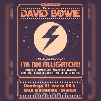 Cartel del concierto de Una tarde con David Bowie en Malandar Sevilla 2024