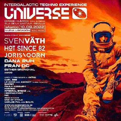 Cartel de Universe - Intergalactic Techno Experience en Sevilla 2022