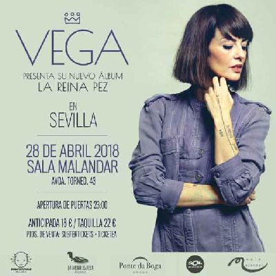 Concierto: Vega en Malandar Sevilla (abril 2018)