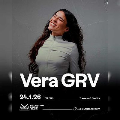Cartel de los conciertos de Vera GRV en Malandar Sevilla 2026