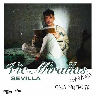 Cartel del concierto de Vic Mirallas en el Bar Mutante de Sevilla 2025