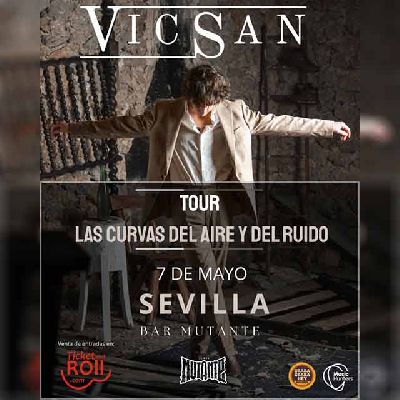 Cartel del concierto de VicSan en el Bar Mutante de Sevilla 2026