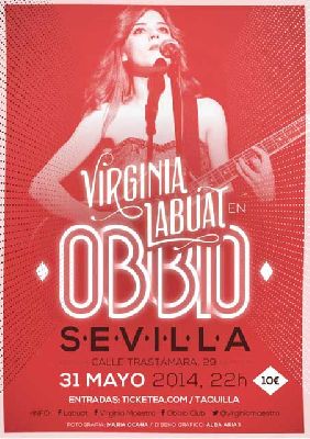 Concierto: Virginia Labuat en la Sala Obbio Sevilla