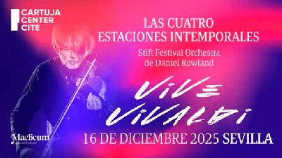 Cartel del concierto Vive Vivaldi en el Cartuja Center de Sevilla 2025