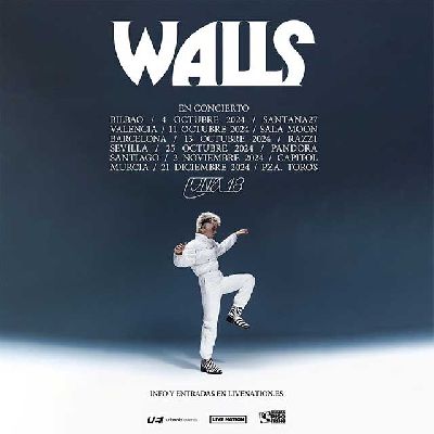 Cartel de la gira Luna 18 2024 de Walls