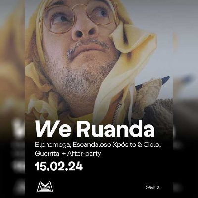 Cartel del concierto de We Ruanda en Malandar Sevilla 2024