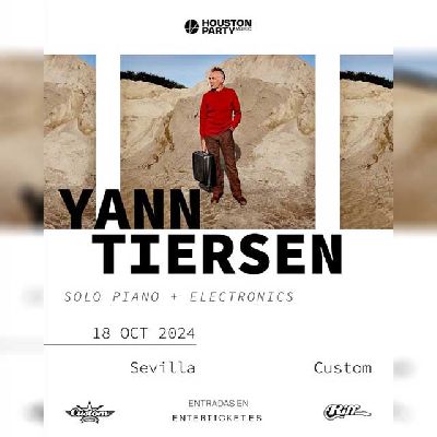 Cartel del concierto de Yann Tiersen en Custom Sevilla 2024