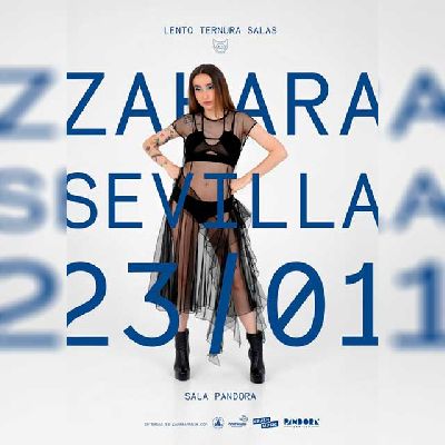 Cartel del concierto de Zahara en Pandora Sevilla 2026