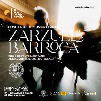 Cartel del concierto Zarzuela barroca en Cajasol Sevilla 2026