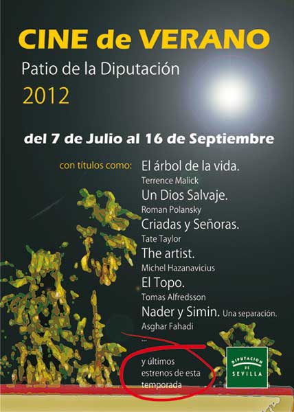 Del 6 de julio al 16 de septiembre de 2012 en el Patio de la Diputación de Sevilla