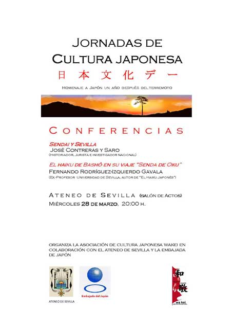El 28 de marzo de 2012 Jornadas de cultura japonesa. Homenaje a Japón un año después del terremoto