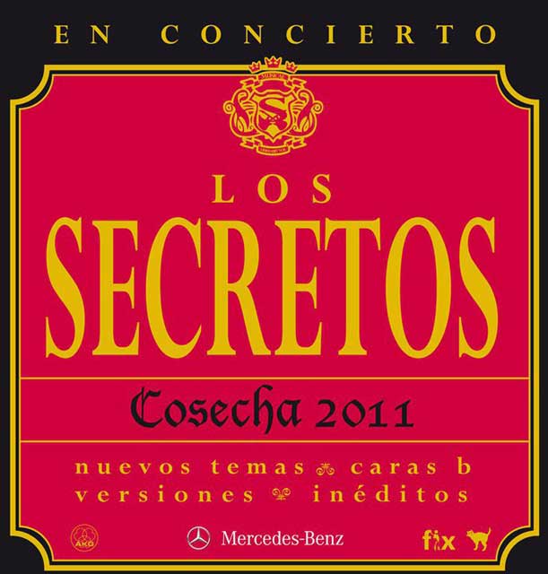 Los Secretos en Sevilla, concierto en la Sala Custom el jueves 19 de mayo de 2011