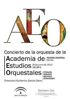 El 9 de junio de 2012 la Orquesta Academia de Estudios Orquestales de la Fundación Barenboim-Said en el Teatro Central de Sevilla