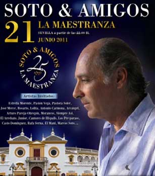 Concierto 'Soto & amigos. 25º aniversario' en la Plaza de Toros de la Maestranza de Sevilla